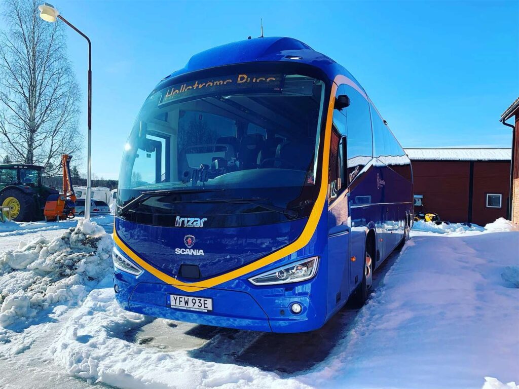 Beställningstrafik med buss från Västerbotten dit ni vill